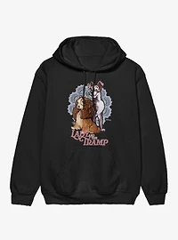 Disney Lady And The Tramp Doily Couple Hoodie