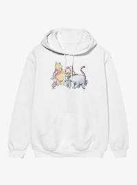Disney Winnie The Pooh Friends Smile Together Group Hoodie