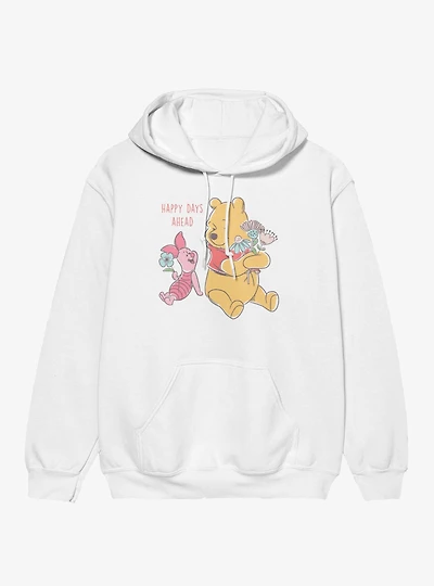 Disney Winnie The Pooh Happy Days Ahead With Piglet Flowers Hoodie