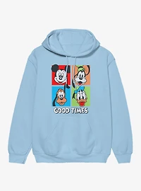 Disney Mickey Mouse Good Times Squares Donald Goofy Pluto Hoodie