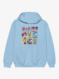 Disney Mickey Mouse Life Is Better With Friends Anime Color Squares Hoodie