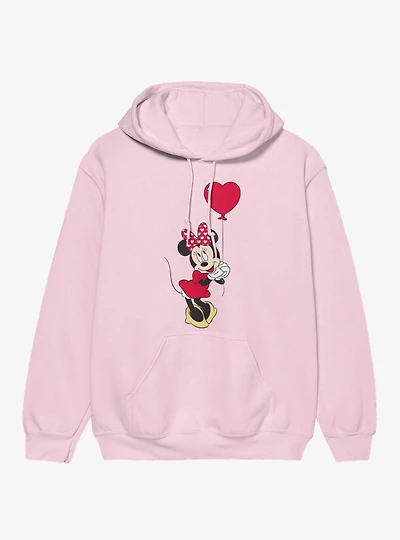 Disney Minnie Mouse Love Red Balloon Heart Hoodie