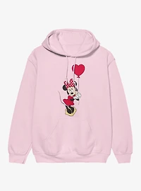 Disney Minnie Mouse Love Red Balloon Heart Hoodie