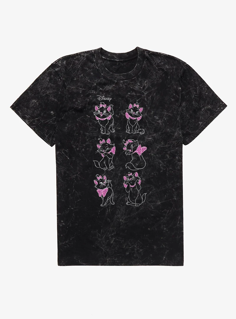 Disney The Aristocats Marie Pink Leopard Color Pop Mineral Wash T-Shirt