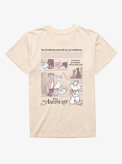 Disney The Aristocats Story Panels Mineral Wash T-Shirt