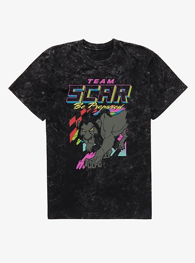 Disney The Lion King Team Scar Racing Be Prepared Mineral Wash T-Shirt