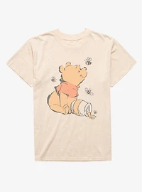 Disney Winnie The Pooh Honey Spills And Bumblebees Mineral Wash T-Shirt