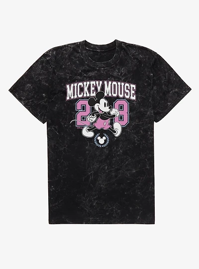 Disney Mickey Mouse 28 Collegiate Mineral Wash T-Shirt