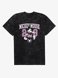 Disney Mickey Mouse 28 Collegiate Mineral Wash T-Shirt