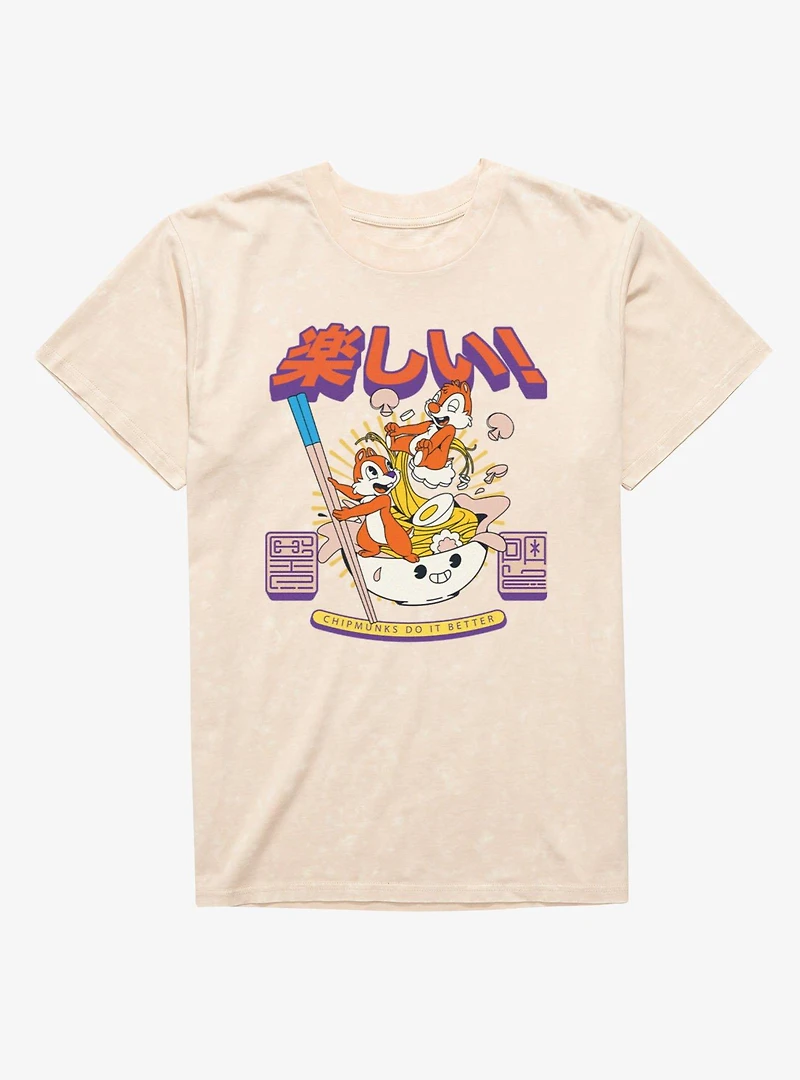 Disney Chip 'n' Dale Chipmunks Do It Better Ramen Mineral Wash T-Shirt