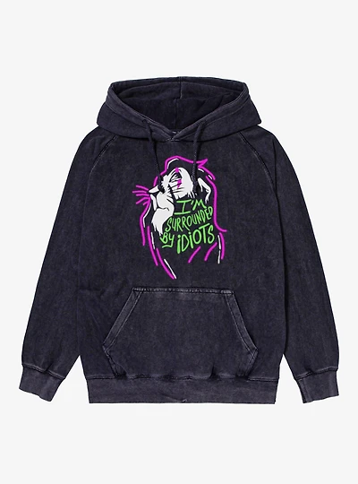 Disney The Lion King I'm Surrounded By Idiots Scar Vintage Mineral Washed Hoodie