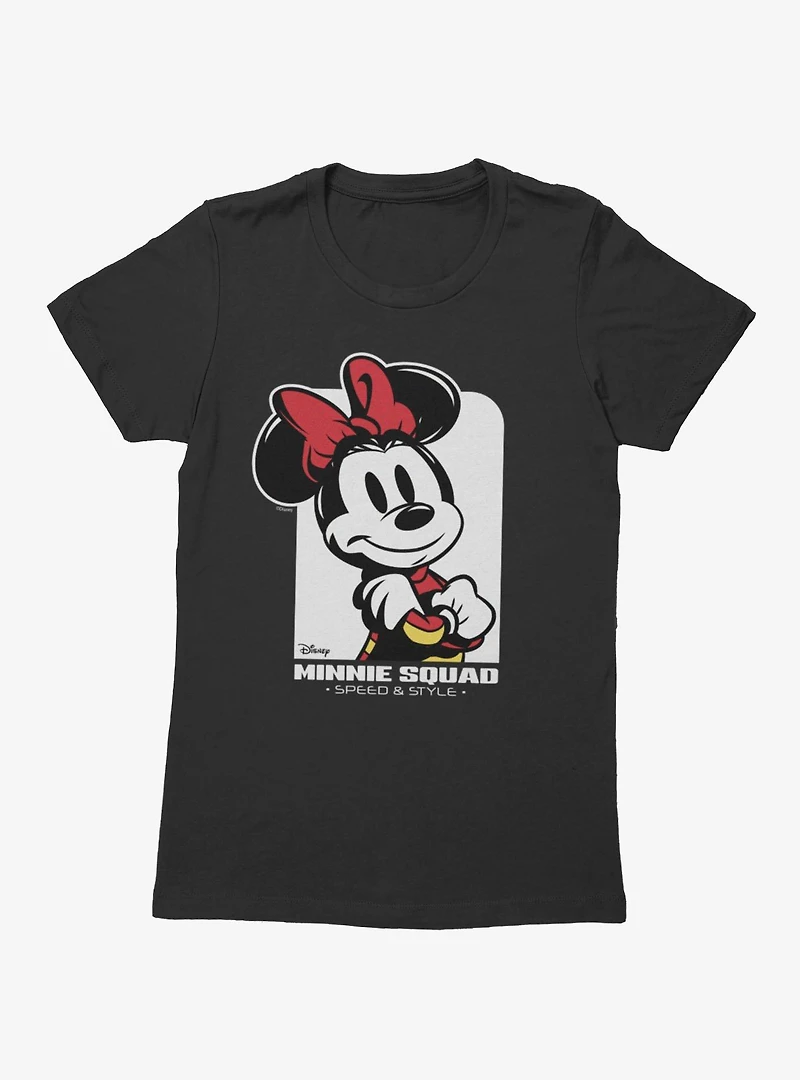 Disney Minnie Mouse Speed And Style Racing Womens T-Shirt