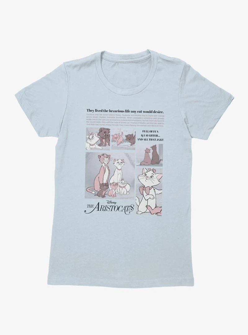 Disney The Aristocats Story Panels Womens T-Shirt