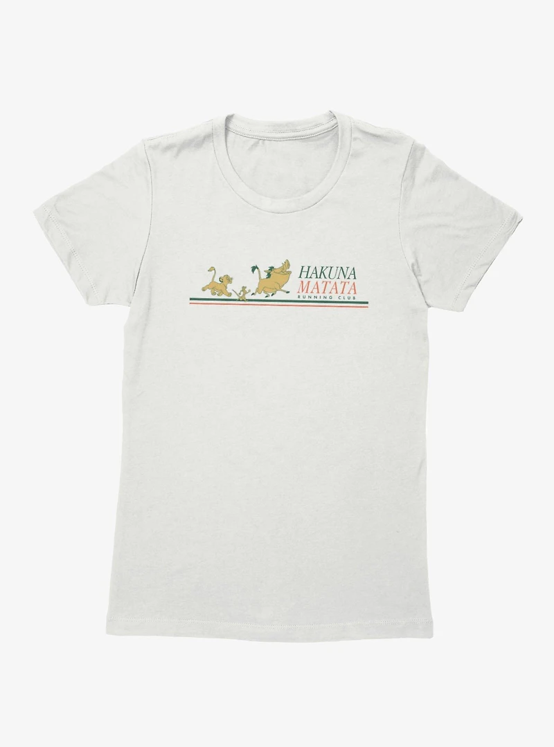 Disney The Lion King Hakuna Matata Running Club Stripes Womens T-Shirt