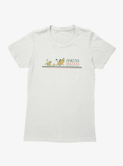 Disney The Lion King Hakuna Matata Running Club Stripes Womens T-Shirt
