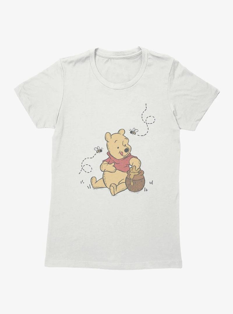 Disney Winnie The Pooh Busy Bees Honey Pot Womens T-Shirt