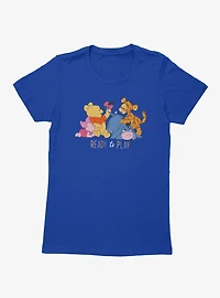 Disney Winnie The Pooh Cute  Ready To Play Womens T-Shirt