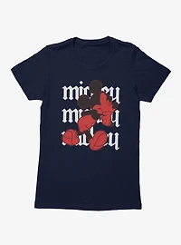 Disney Mickey Mouse Walking Thinker Womens T-Shirt