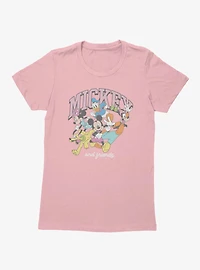 Disney Mickey Mouse & Friends Colors Group Womens T-Shirt