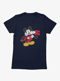 Disney Mickey Mouse Carrying Kiss Minnie Womens T-Shirt