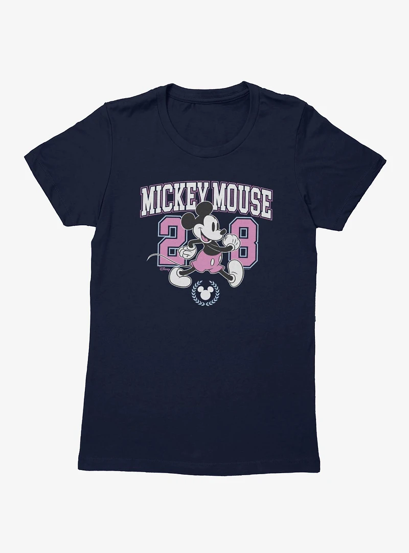 Disney Mickey Mouse 28 Collegiate Womens T-Shirt