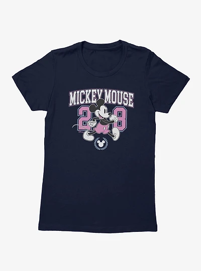 Disney Mickey Mouse 28 Collegiate Womens T-Shirt