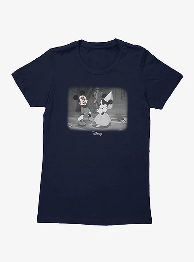 Disney Mickey Mouse Retro Kiss Pop Minnie Womens T-Shirt