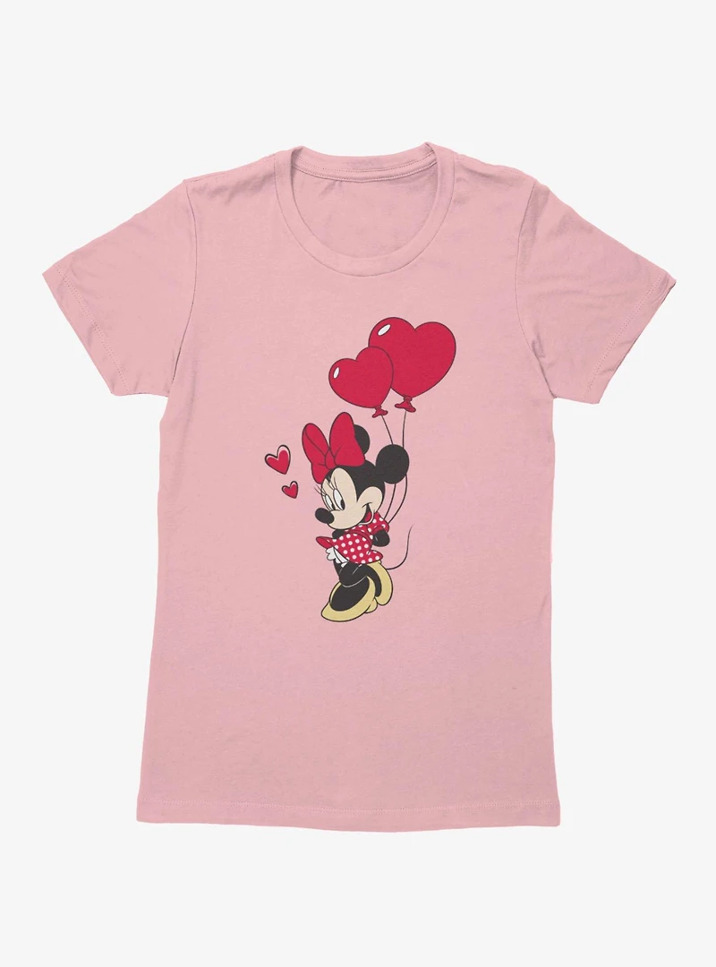 Disney Minnie Mouse Red Balloon Surprise Womens T-Shirt