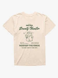 Star Wars The Mandalorian Bounty Hunter Manifest Force Mineral Wash T-Shirt