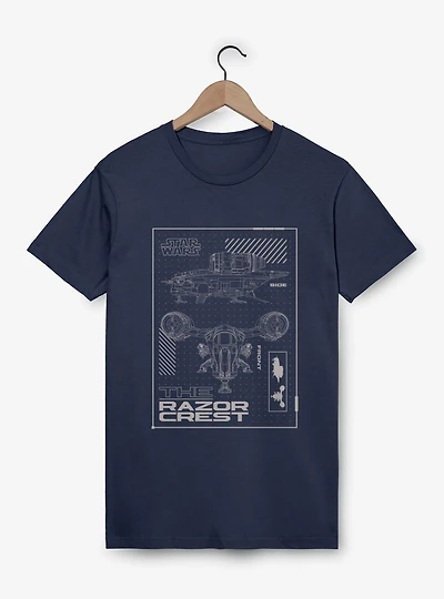 Star Wars Razor Crest Schematic Layouts T-Shirt