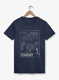 Star Wars Razor Crest Schematic Layouts T-Shirt