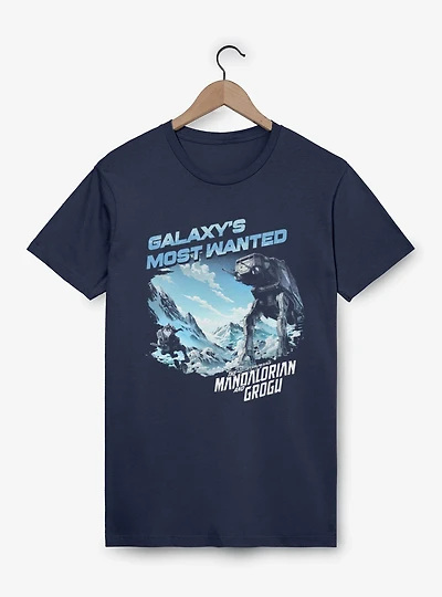 Star Wars The Mandalorian And Grogu Galaxy's Most Wanted AT-AT Chase T-Shirt