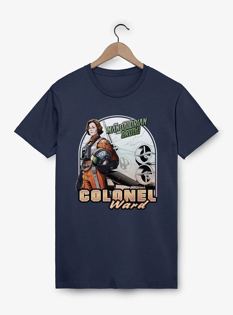 Star Wars The Mandalorian And Grogu Colonel Ward X-Wing Pilot T-Shirt