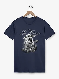 Star Wars The Mandalorian And Grogu Child Black White T-Shirt
