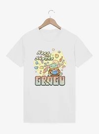 Star Wars The Mandalorian And Grogu Naps Snacks Child T-Shirt