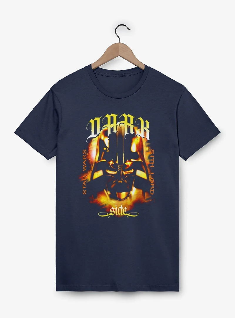 Star Wars Dark Sith Lord Darth Vader Side Flames T-Shirt
