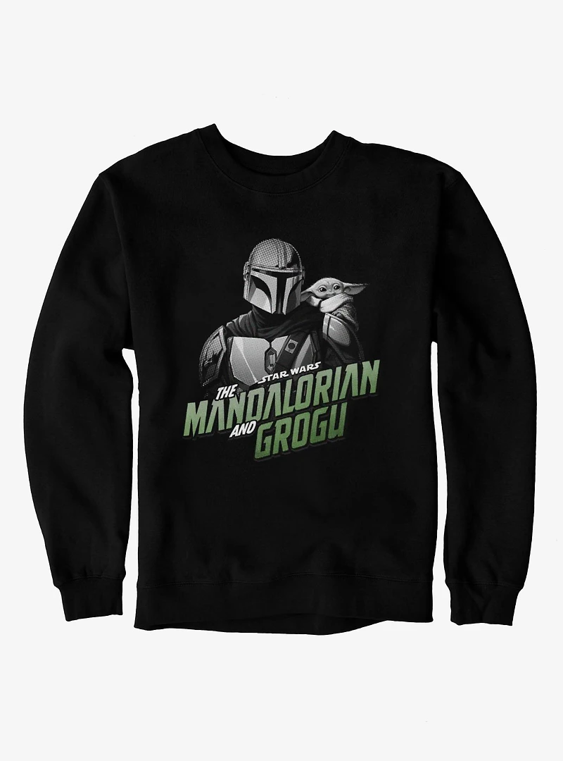Star Wars The Mandalorian And Grogu Title Logo Sweatshirt