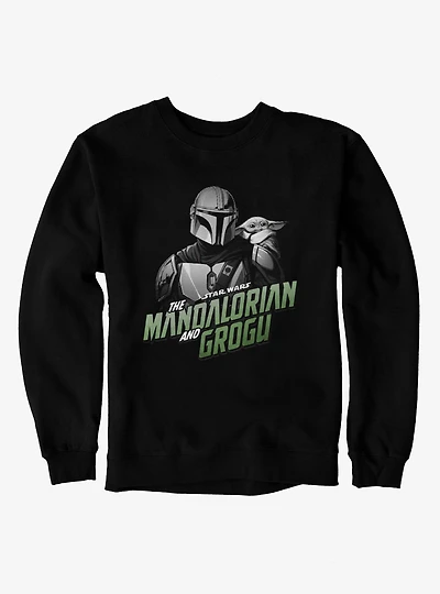Star Wars The Mandalorian And Grogu Title Logo Sweatshirt