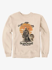 Star Wars The Mandalorian One With Force Western Poster Sweatshirt