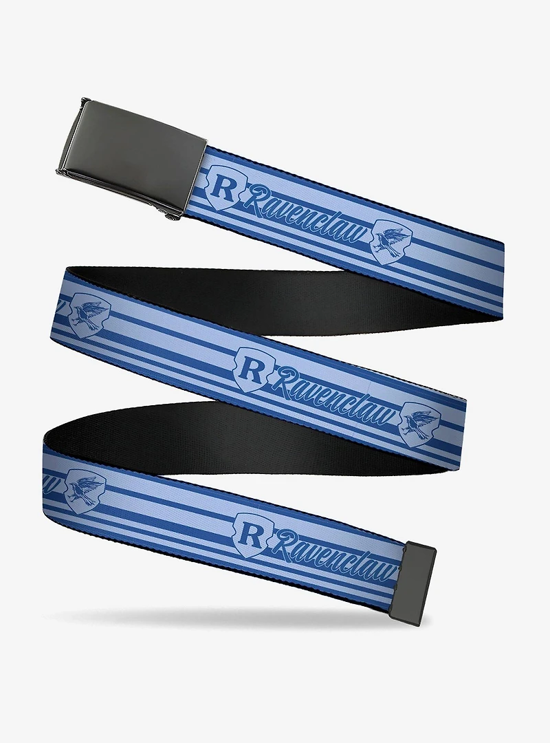 Harry Potter Ravenclaw House Champion Icons Stripe Clamp Buckle Belt