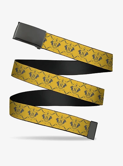 Harry Potter Hufflepuff House Pride Banner Clamp Buckle Belt