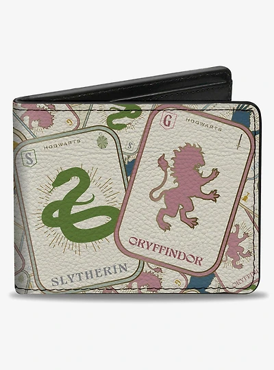 Harry Potter School Tarot Cards Stacked Multi Bifold Wallet