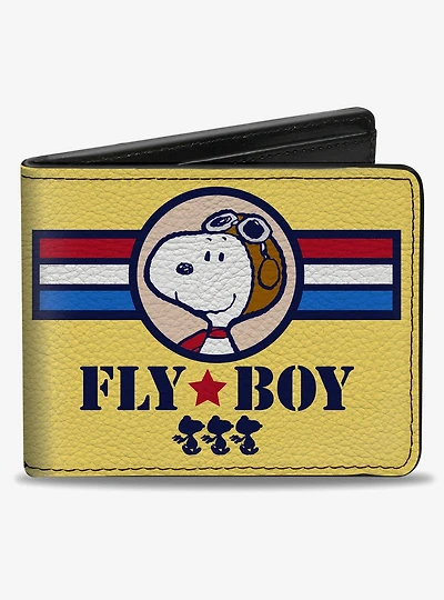 Peanuts Snoopy Fly Boy top Dog Flying Ace Bifold Wallet