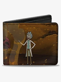 Rick and Morty Rick and Balthromaw Dragon World Talking Scene Bifold Wallet