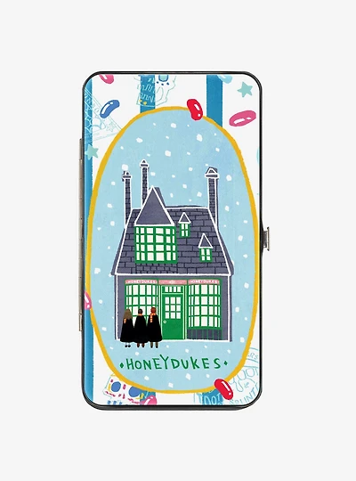 Harry Potter Honeydukes Group Storefront Scene and Icons Hinged Wallet
