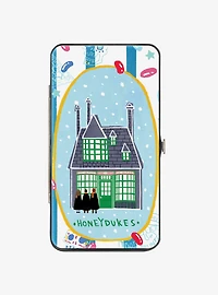 Harry Potter Honeydukes Group Storefront Scene and Icons Hinged Wallet