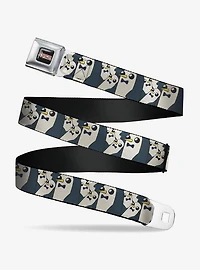 Gunter Standing Pose Stacked Youth Seatbelt Buckle Belt