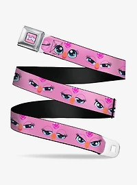 Furby Eye Expressions Close Up Pink Youth Seatbelt Buckle Belt
