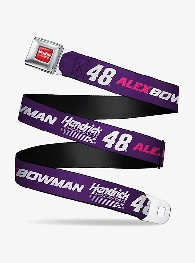 Hendrick Motorsports Alex Bowman #48 Racing Logo Youth Seatbelt Buckle Belt