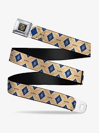 Harry Potter Butterbeer Diamond Logo Youth Seatbelt Buckle Belt